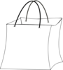 Gift Bag Outline Clip Art