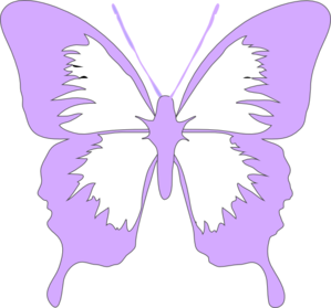Light Purple Butterfly Clip Art