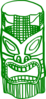 Green Tiki Clip Art