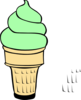 Pistachio Ice Cream Cone Clip Art