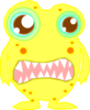 Yellow Monster Clip Art