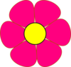 Pink And Yellow Flower Clip Art
