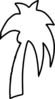 Palm Tree Outline Clip Art