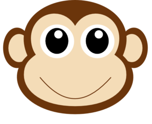 Monkey 1 Clip Art at Clker.com - vector clip art online, royalty free