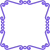 Scrolly Frame Purple Clip Art