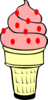 Strawberry Ice Cream Cone Clip Art