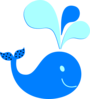 Polka Dot Whale New Color Clip Art