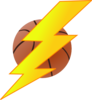 Lightning Bolt Basketball1 Clip Art