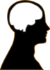 Silhouette Brain Clip Art