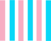 Light Pink And Blue Vertical Stripes Clip Art