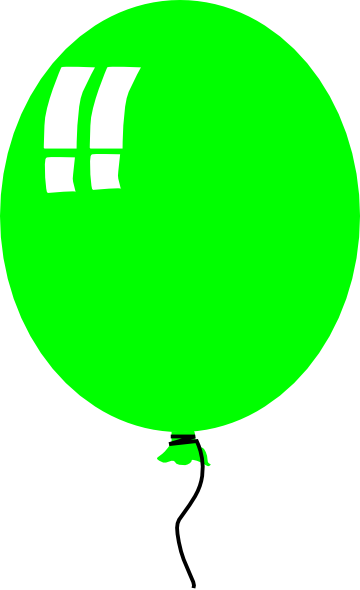 green balloon clip art - photo #22