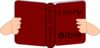 Red Bible Clip Art