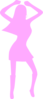 Pink Dancing Lady Clip Art