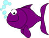 Purple Fish Clip Art