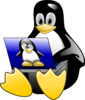 Tux Laptop Clip Art