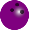 Purple Bowling Ball Clip Art