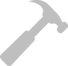 Grey Hammer No Line Clip Art