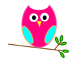 Orange Owl Clip Art