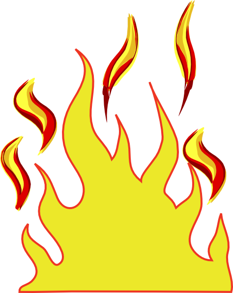 clipart of fire flames - photo #8