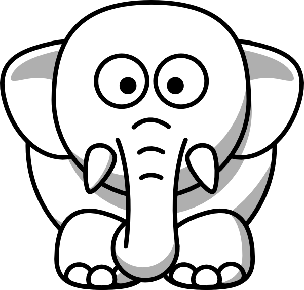 free black and white animal clipart - photo #26
