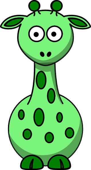 Green Giraffe With 12 Dots Clip Art at Clker.com - vector clip art