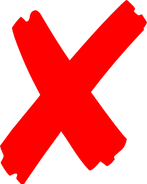 x mark clip art free - photo #1