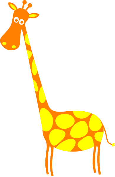 yellow giraffe clipart - photo #12