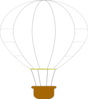 White Hot Air Balloon Clip Art