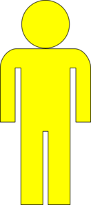 Yellow Man Clip Art