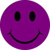 Dark Purple Happy Clip Art