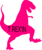 Pink T-rex Clip Art