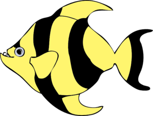Black Yellow Fish Clip Art