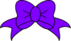 Purple Bow Clip Art