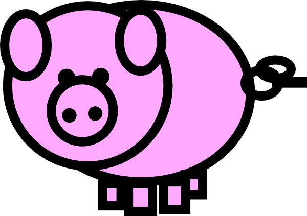 clip art pink pig - photo #46