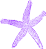 Maehr Purple Starfish Wedding Clip Art