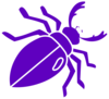 Purple Beetle Clip Art