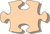 Puzzle Piece Apricot Clip Art