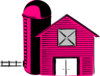Pink Barn Clip Art