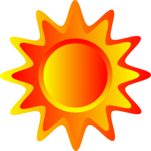 Red Orange And Yellow Sun Clip Art