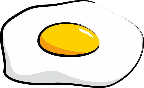 Egg Sunny Side Up Clip Art at  - vector clip art online, royalty  free & public domain