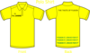 Polo Shirt Yellow Clip Art