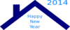 Blue Roof New Year Clip Art