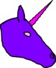 Unicorn Purple Big Clip Art