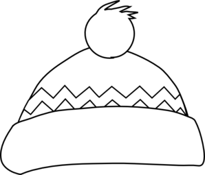 hat clipart black and white