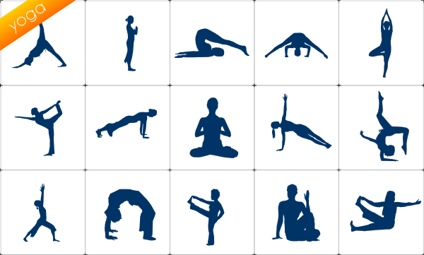 yoga clipart free silhouettes - photo #35