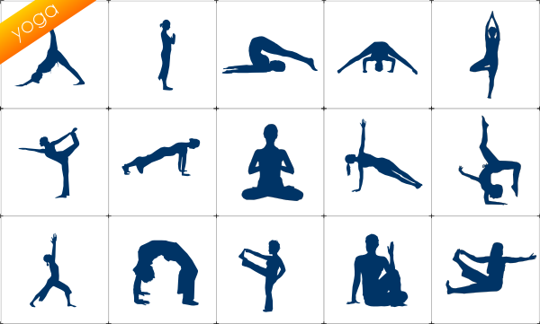 yoga clip art silhouette - photo #34