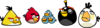 Angry Birds - Five Happy Birds Clip Art