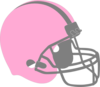 Pink Football Helmet Clip Art