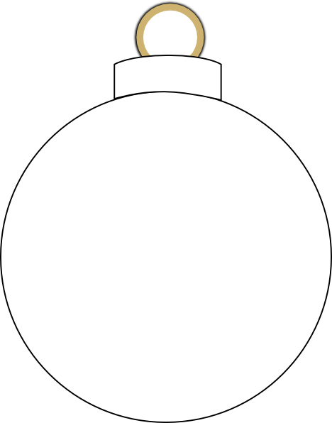 free black and white christmas ornament clipart - photo #30