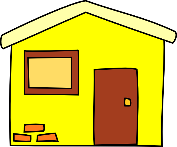 clipart yellow house - photo #15